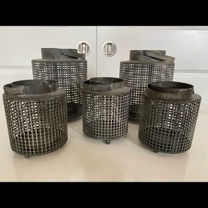 Galvanized Steel Candle Lanterns